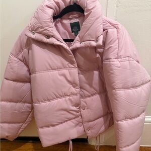 Wild Fable Light Pink Puffer Jacket
